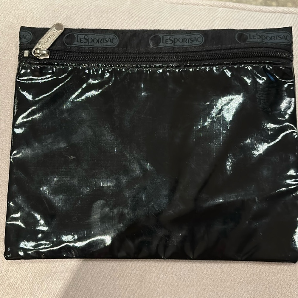 Le Sportsac black makeup pouch